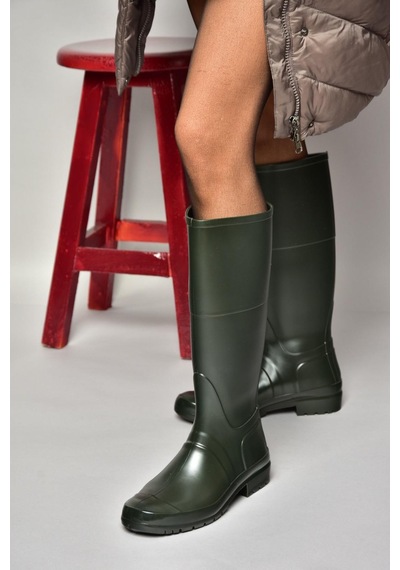 Fox Shoes T858704009 Haki Yağmur Çizmesi Haki-suni Deri Haki