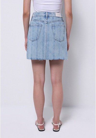 Colin's Colins Regular Fit Çizgili Fermuarlı Kadın Mavi Etek Cl1074983 Q1.v1 Dn44348 Denim