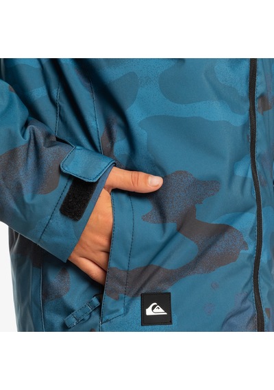Quiksilver Mission Printed Youth Erkek Çocuk Mavi Snowboard Ceketi Bsm5