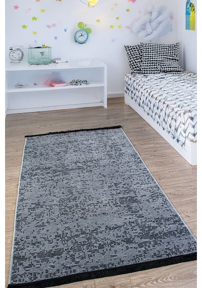 Gri Şönil Kilim Salon Oturma Çocuk Odası Hasır Sisal Yolluk Dokuma Makine Halısı Mutfak Gri