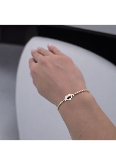 Archin Krallık Tacı Temalı 14 Ayar Altın Plakalı Kalp Motifli Beyaz Taş Desenli Hediye Bileklik-350sembol Krallık Tacı Archin Krallık Tacı Temalı 14 Ayar Altın Plakalı Kalp Motifli Beyaz Taş Desenli Hediye Bileklik-350sembol Krallık Tacı