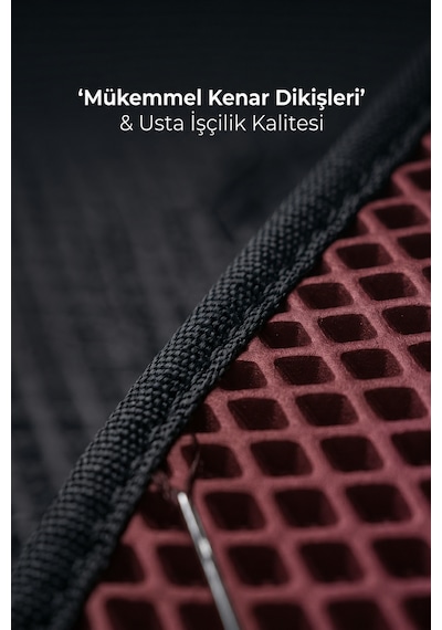Otocraft Renault Trafic 2008-2014 Uyumlu Bordo 3d Havuzlu Eva Ön Kabin Paspası Tek Parça Araca Özel