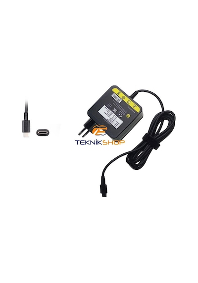Teknikshop Acer, Asus, Dell, Lenovo Uyumlu 15V 3A 45W Usb-C Type-C Pd Adaptör 45W