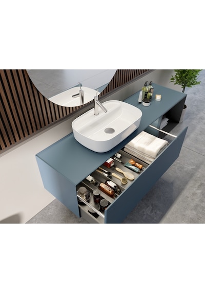 Cerastyle Turkuaz Aqua Tezgah Üstü Lavabo
