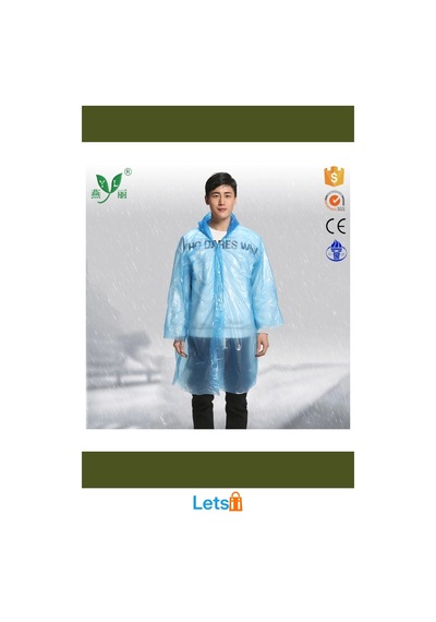 Letsii Unisex İnce Şeffaf Yağmurluk Kapüşonlu Dört Çıtçıtlı Çok Renkli