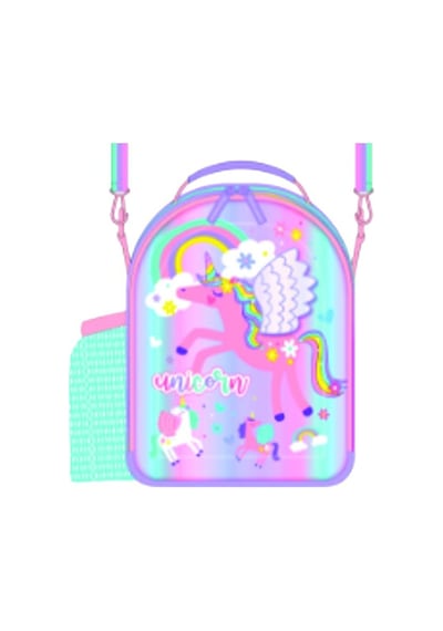Dream Vest Kanatlı Unicorn Matara Gözlü Çapraz Çanta Çok Renkli K