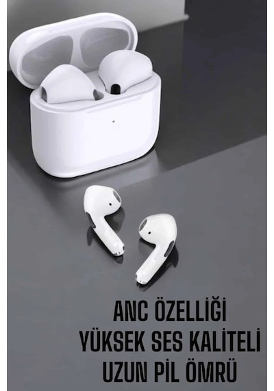 Beyaz Yeni Nesil Pro Bluetooth Kulaklık Yüksek Ses Kaliteli Anc Özelliği Çok Renkli 05979617