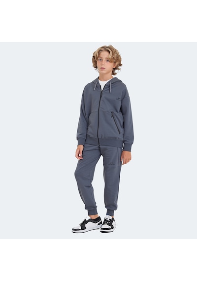 Slazenger LOCAL IN Unisex Çocuk Eşofman Takımı Koyu Gri