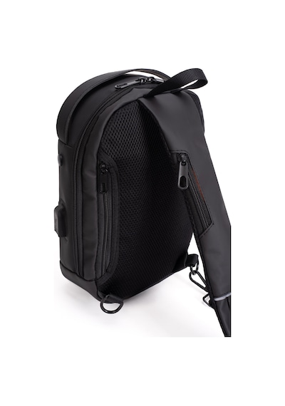 Newish Polo Erkek Şifreli Kilitli Su Geçirmez Sling Bag 404 Çapraz Omuz Ve Sırt Çantası - New404 Gri