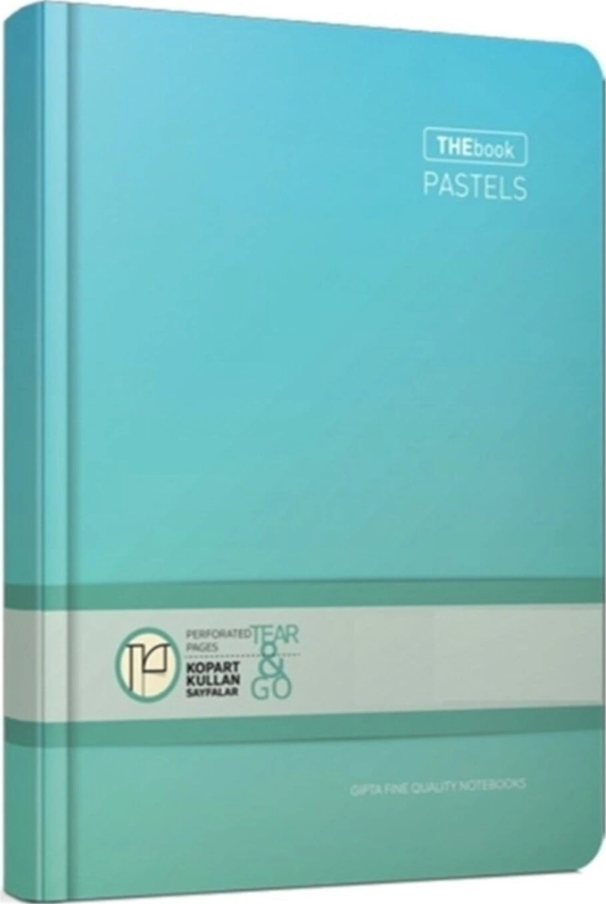 3310 The Book Pastels Iplik Dikişli Sert Kapak 120 Yaprak 17x24 Kareli Defter Renk Renk