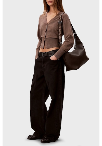 Calvin Klein Logolu Ayarlanabilir Omuz Askılı Çanta Lv04f3891gbal Kadın Çanta Lv04f3891g Bal Kahve