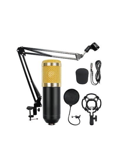 Bm800 Stüdyo Kayıt Youtuber Mikrofonu Seti + Stand + Pop Filtre Bm800 Stüdyo Kayıt Youtuber Mikrofonu Seti + Stand + Pop Filtre
