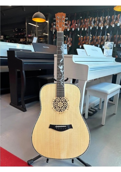 Maygar M9 Profesyonel Akustik Gitar Pena , Kapo Ve Kılıf Hediyeli Natural