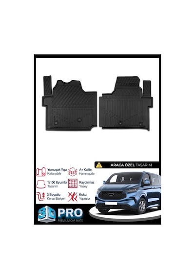 Tourneo Custom 3d Havuzlu Paspas 2024 2025 2026 Model Kokusuz