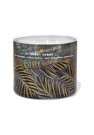 Bath & Body Works Ebony Sands Büyük Mum 411 G Çok Renkli