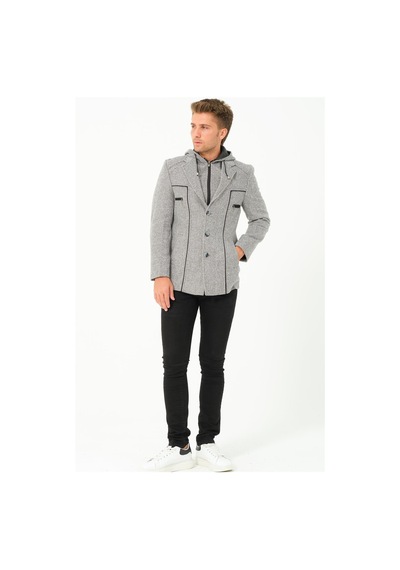 K7532 Dewberry Erkek Kaban-diagonal Gri Diagonal Gri