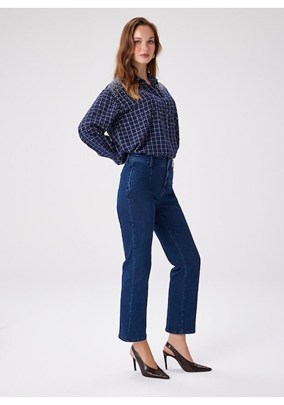 TEST ÜRÜNDÜR Faik Sönmez Denim Pantolon, 38, İndigo