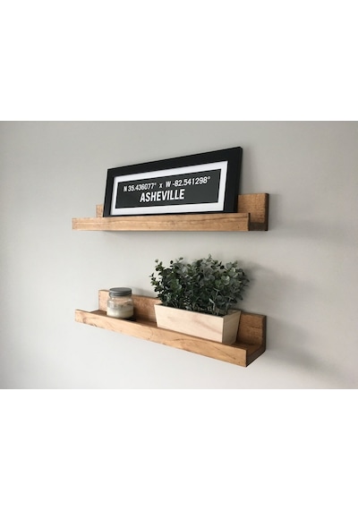 Bfd-Shop Bfdshop Dekoratif Ahşap Duvar Rafı