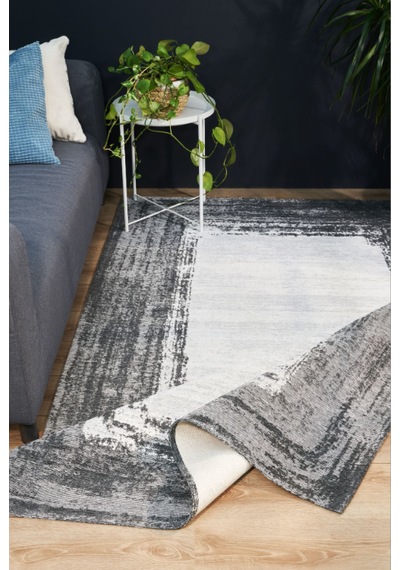 Kelebek Lionel Halı 200x290 Siyah-beyaz