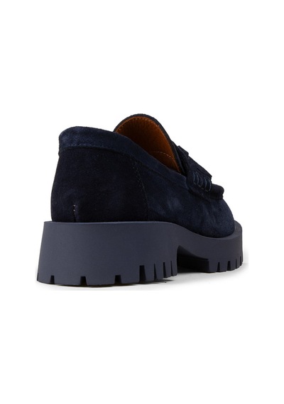 Deery Kadın Hakiki Süet Lacivert Püsküllü Loafer - 02035zlcvc01 Lacivert