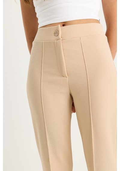 Shade Kadın Çima Detaylı İspanyol Paça Pantolon 60283472 - Bej