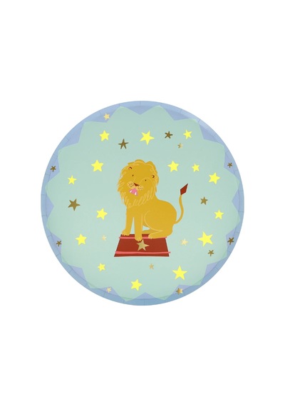 Meri Meri - Circus Side Plates - Sirk Tabaklar M X8