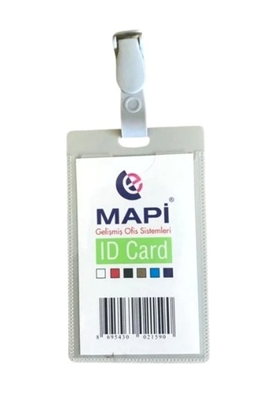 Mapi Kart Poşeti Klipsli Diket 54x89mm Krem - 6 Adet