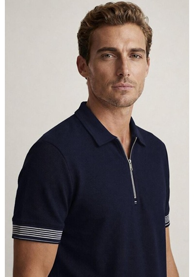 Cazador 44715 Erkek Polo Yaka T-shirt Lacivert