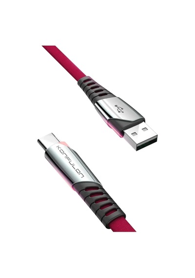 Konfulon Dc18 Type-c Kablo 1m 5a - Kırmızı Diğer