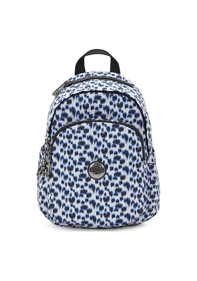 Kipling Kıplıng Delia Mini Küçük Boy Sırt Çantası Desenli Curıous Leopard Beyaz
