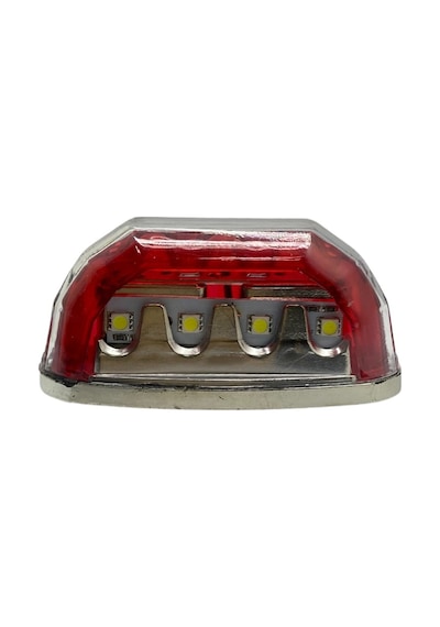 12v-24v Plaka Lambası 8 Ledli Kırmızı Unıversal