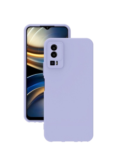 General Mobile Gm 23 Kılıf Kamera Korumalı Silikon Rubber Arka Kapak Lila