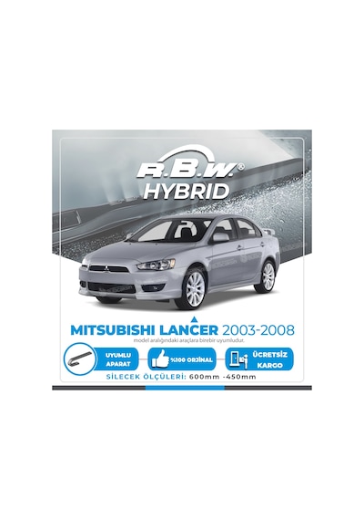 Rbw Hybrid Mitsubishi Lancer 2003-2008 Ön Silecek Takımı - Hibrit