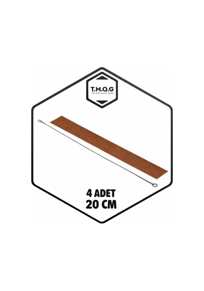Lexroo Yedek Tel + Teflon Poşet Ağzı Yapıştırma Kapatma Makinesi İçin 4'er Adet 20cm
