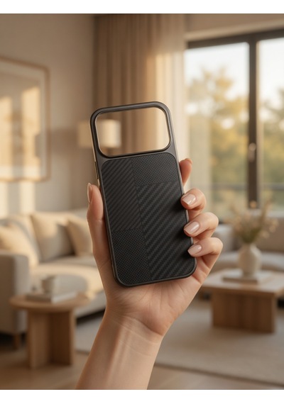 İphone 17/18 Promax Ortak Uyumlu Karbon Fiber Desenli Darbeye Dayanıklı Kılıf Çok Renkli5