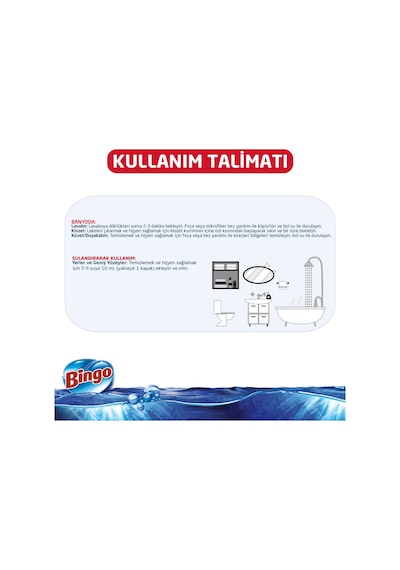 Bingo Oksijen Hassas Hijyen Klorsuz Çamaşır Suyu 750 ML