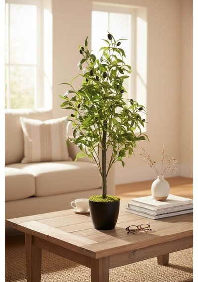 Yapay Zeytin Ağacı 85cm Doğal Görünümlü Yapay Ağaç Yeşil
