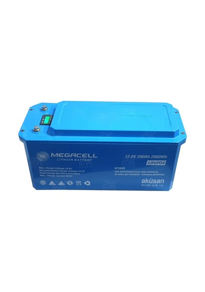 Megacell 12.8v 200ah Bluetooth Lifepo4 Abs Lityum Akü