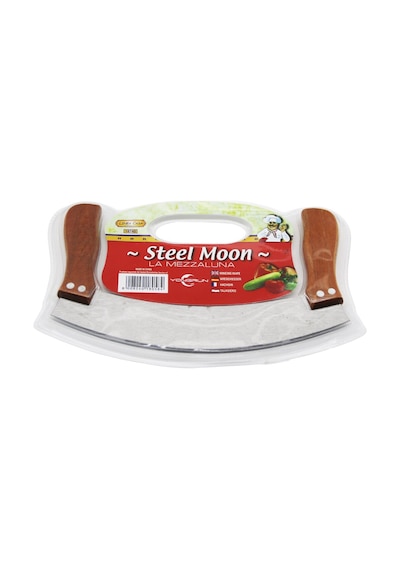 Steel Moon Çift Ahşap Saplı Zırh Bıçak Kesici - Doğrayıcı 24 X 14 Çok Renkli