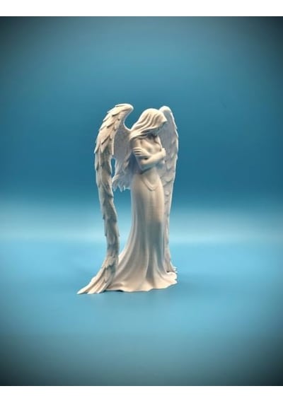 Melek Tasarım Sanat Heykeli / Timid Elegance Serisi / Modern Masaüstü Biblo Ve Zarif Oda Dekoru - Melek Figürlü Hey Diğer