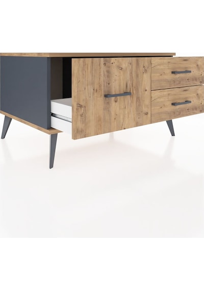 Kronos Şifonyer 3 Çekmeceli 88x59x48 Antrasit-çam Çam Kronos Şifonyer 3 Çekmeceli 88x59x48 Antrasit-çam Çam