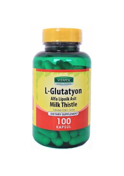 Vitapol L-Glutatyon Alfa Lipoik Asit Milk Thistle 2X100 Kapsül