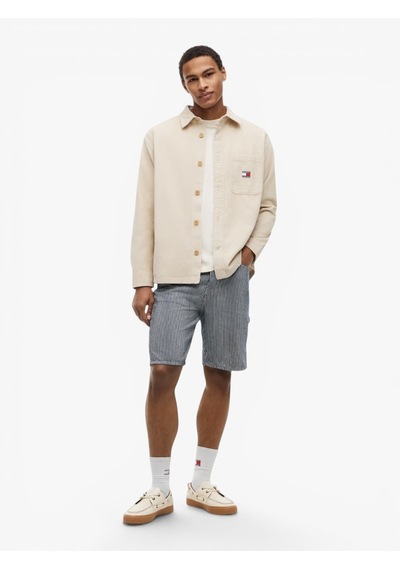 Tommy Hilfiger Tjm Brıck Cord Overshırt Ext Erkek Bej Gömlek - Dm0dm21698