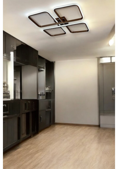 Specula Kahverengi Beyaz Ledli - Mutfak - Salon Led Avize Kahve Rengi