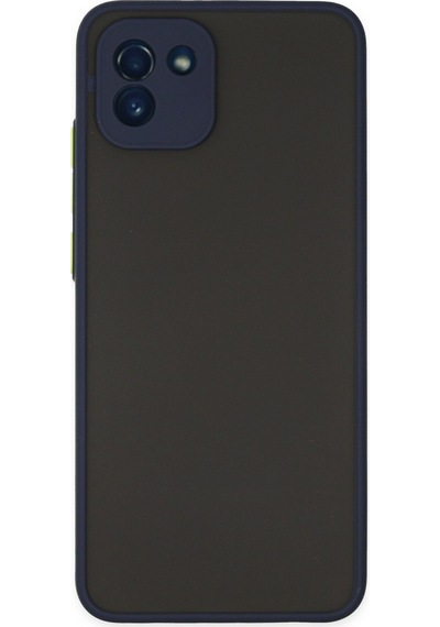 Newface Samsung Uyumlu Galaxy A03 Kılıf Montreal Silikon Kapak - Lacivert Lacivert