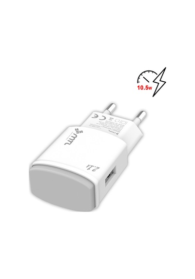 10.5w 2.1a Güvenli Hızlı Şarj Adaptör Başlığı Usb Çıkışlı Mt 1216