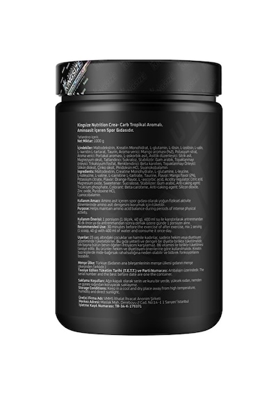 Kingsize Nutrition Crea Carb 1000 Gr - Tropikal Meyve Tropikal Meyveli