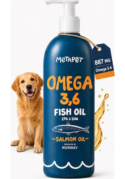 Köpekler İçin Somon Balık Yağı Omega 3-6, Epa & Dha 200 Ml