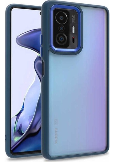 Xiaomi Mi 11T Pro 5G Kilif Kamera Korumali Mat Renkli Silikon 551649471
