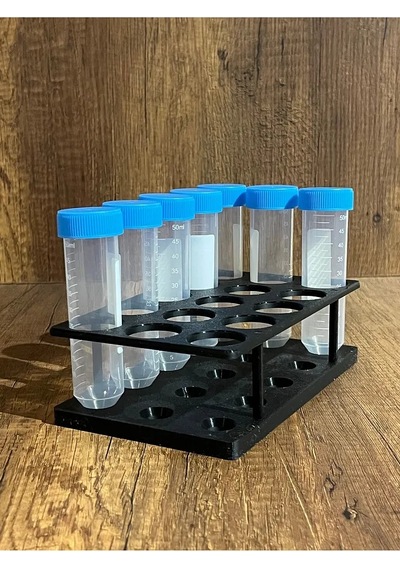 50ml Falkon Minimal Deney Tüpü Standı 5 3 Tüpler Görsel Amaçlıdır